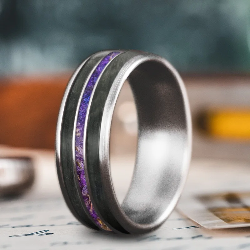 Classic band ringsCustom Design - 3-Inlay Narrow Center HQwpUwsPvUu4gdHhrxa_i_Yt