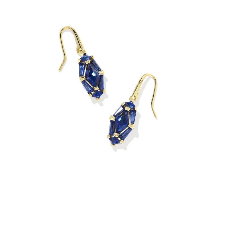 Christmas holiday earringsKendra Scott | Lindy Rae Lee Gold Drop Earrings in Blue Crystal