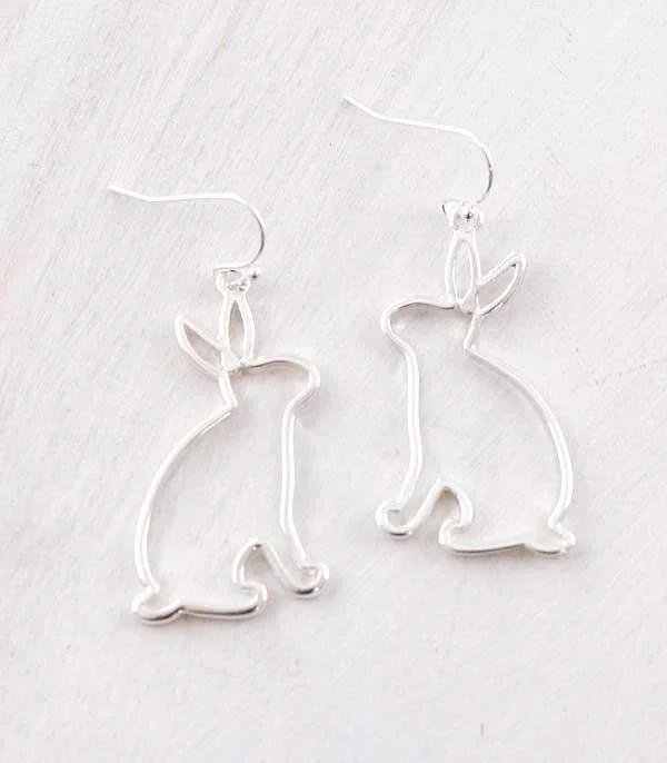 Valentine’s Day earringsSilver Bunny Earrings