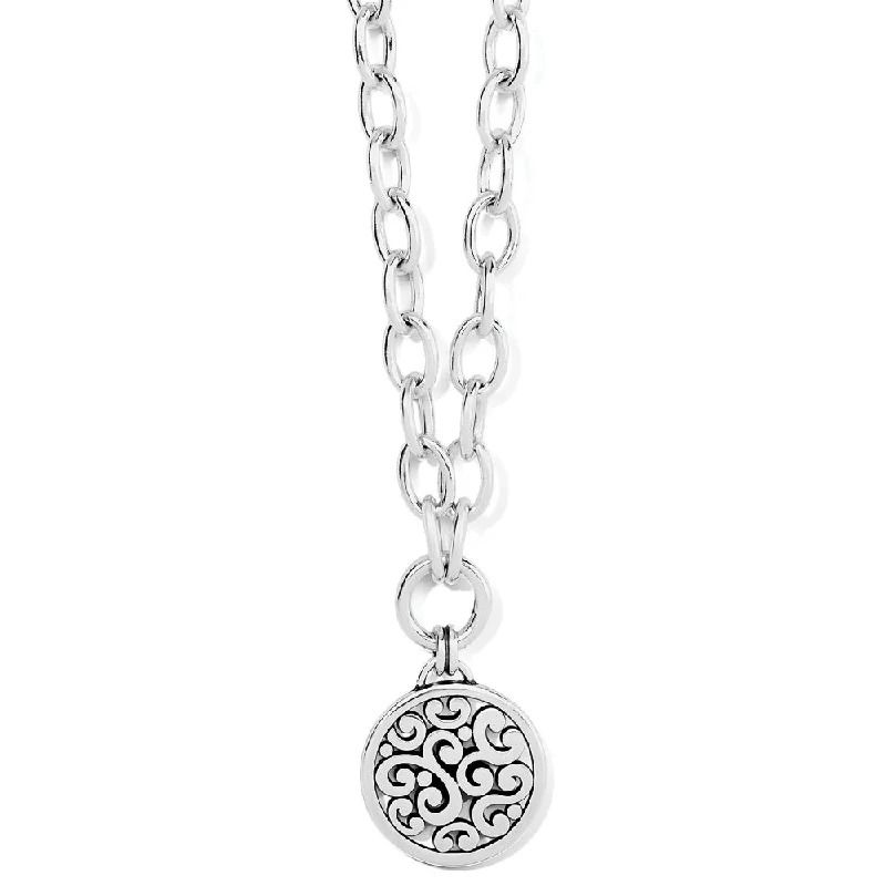 Personalized name necklaces  Brighton Contempo Medallion Charm Necklace