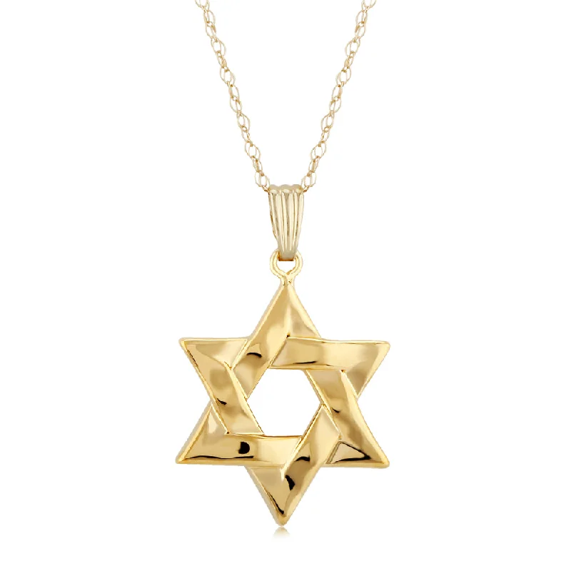 Vintage-inspired necklaces  14k Medium Star of David Pendant Necklace