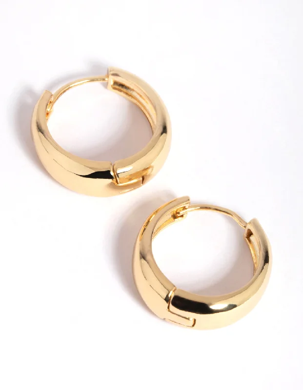 Budget-friendly earringsGold Medium Tube Huggie Earrings