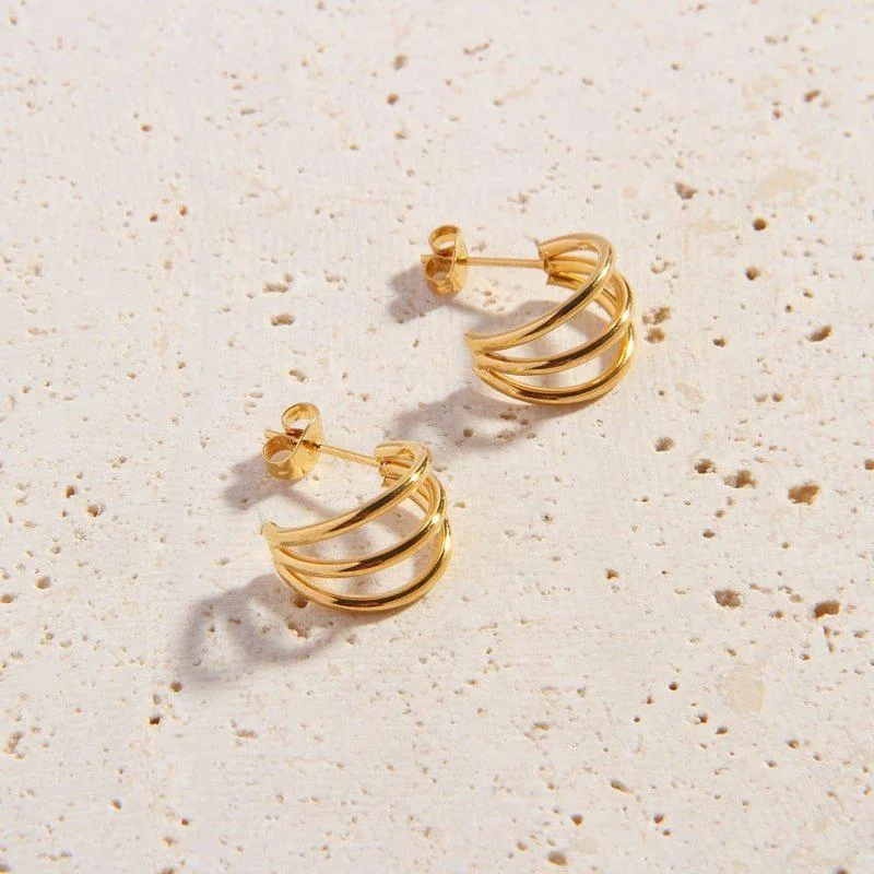 Waterproof earringsMini Izabella Hoops