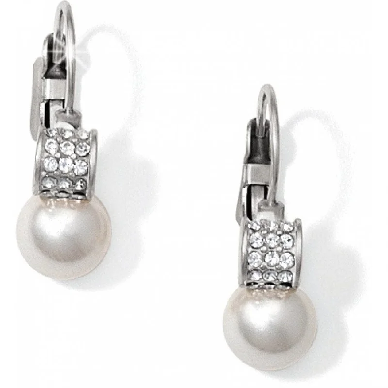 Matching necklace and earring setBrighton | Meridian Petite Pearl Leverback Earrings