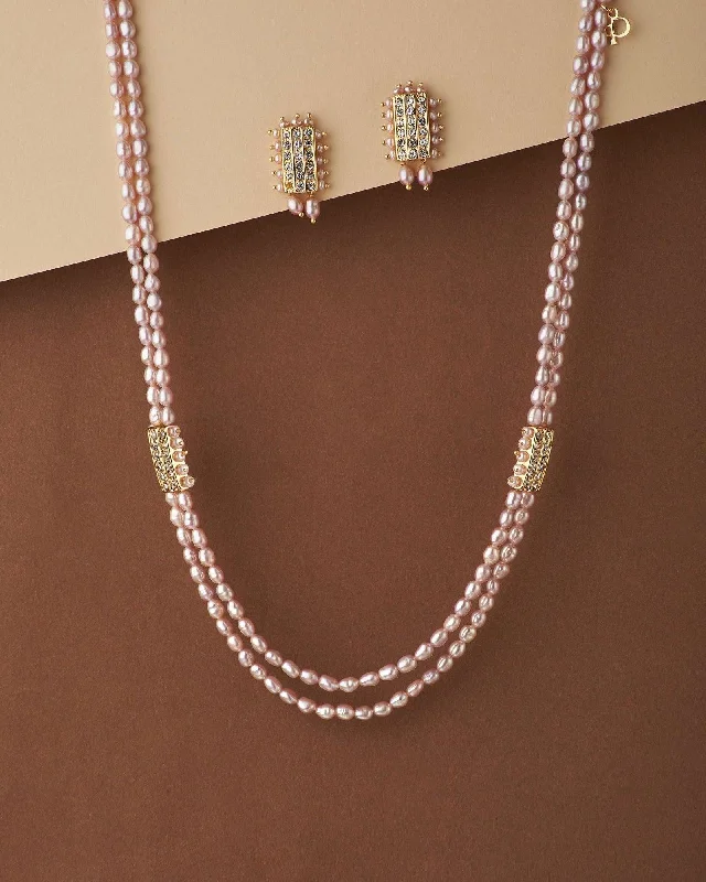 Necklaces for prom night  Elegant Pearl Necklace Set