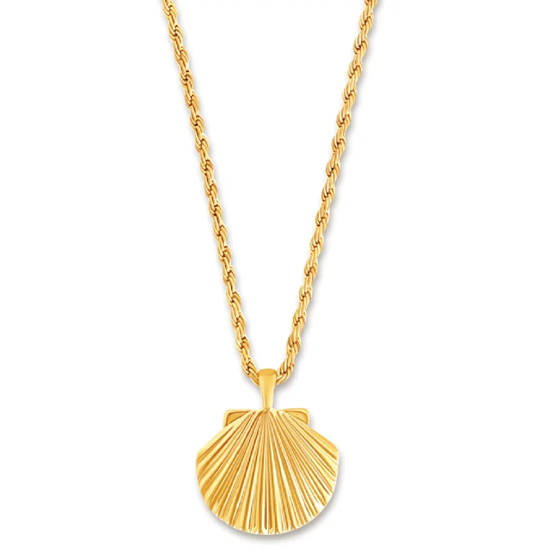 Valentine’s Day gift necklaces  Natalia Oversized Shell Pendant Necklace