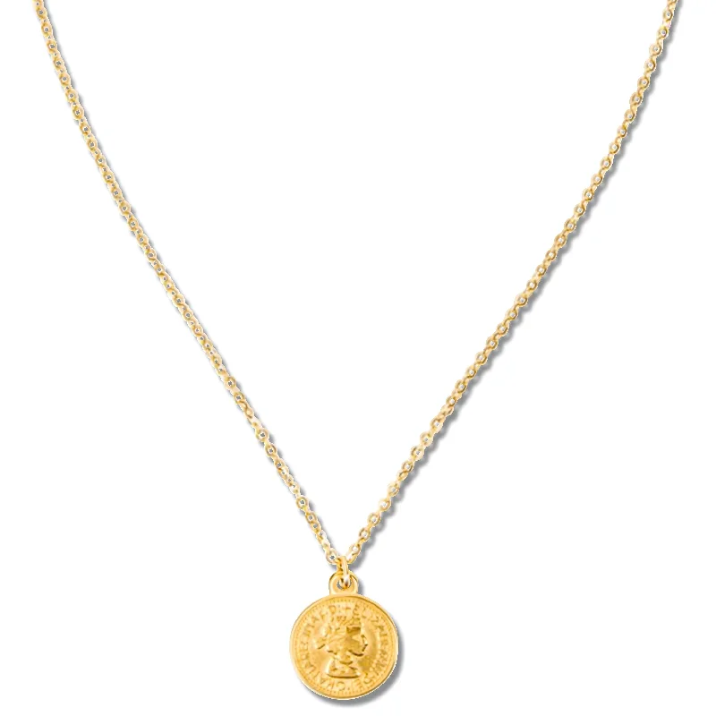 Geometric pendant necklaces  Vida Coin Pendant Necklace