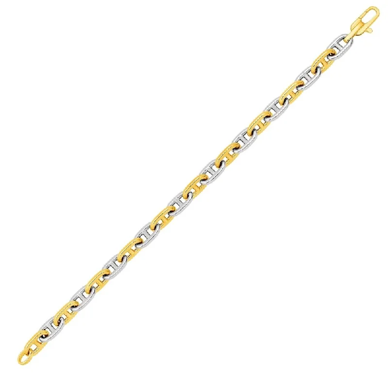 Stretch bead bracelets  Mariner Link Bracelet in 14k Two-Tone Gold