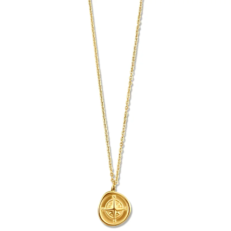 Bar pendant necklaces  Aerin Compass Pendant Necklace