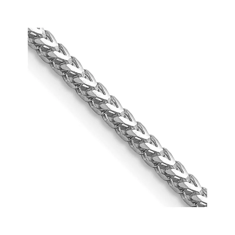 Christmas-themed bracelets  Curata 14k White Gold Solid Polished 2.0mm Franco Chain Bracelet Lobster Claw