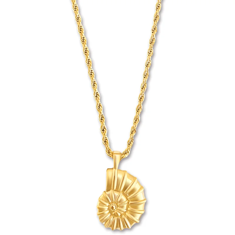 Anniversary gift necklaces  Eliana Oversized Shell Pendant Necklace