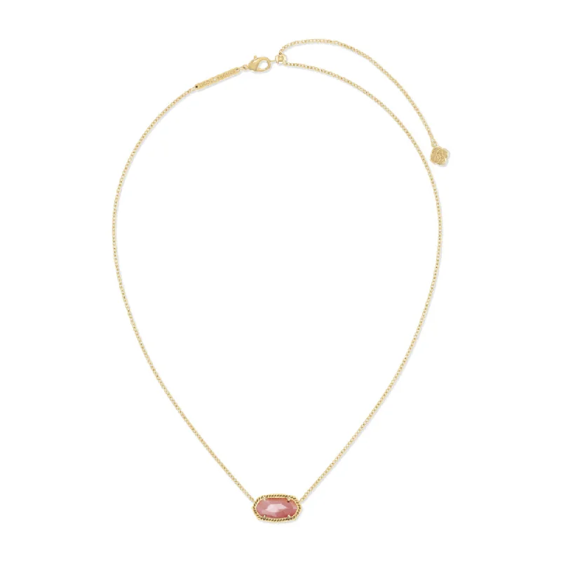 Classic choker necklaces  Kendra Scott Elisa Pendant Necklace In Coral Pink Mother Of Pearl