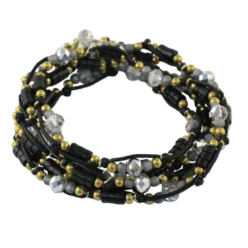 Unique handmade braceletsNOVICA Handmade Brass 'Night Party' Calcite Bracelet (Thailand)