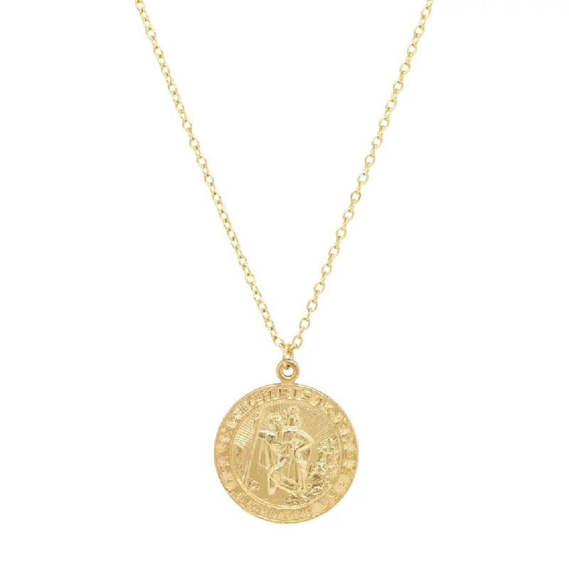 High-end diamond necklaces  Saint Christopher Necklace - Large