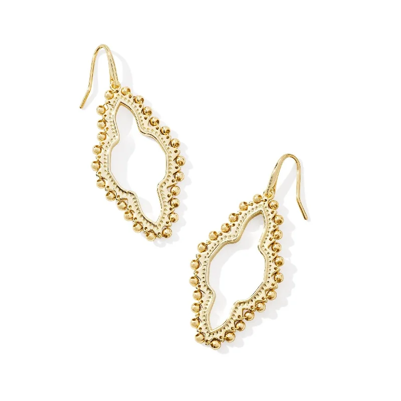 Earrings for formal eventsKendra Scott | Abbie Beaded Open Frame Earrings in Gold