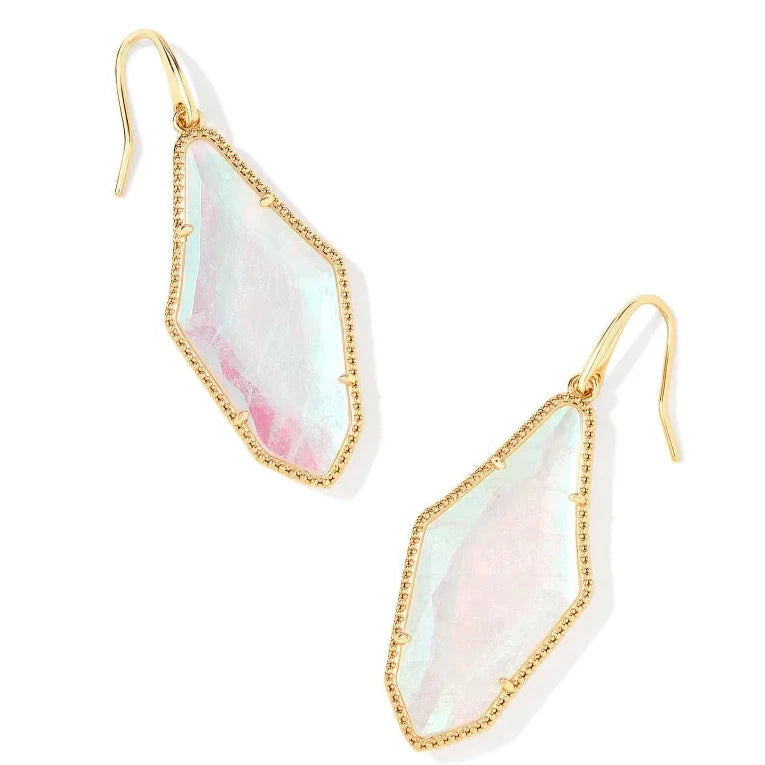 Crystal earringsKendra Scott | Evelyn Gold Drop Earrings in Rock Crystal Dichoric