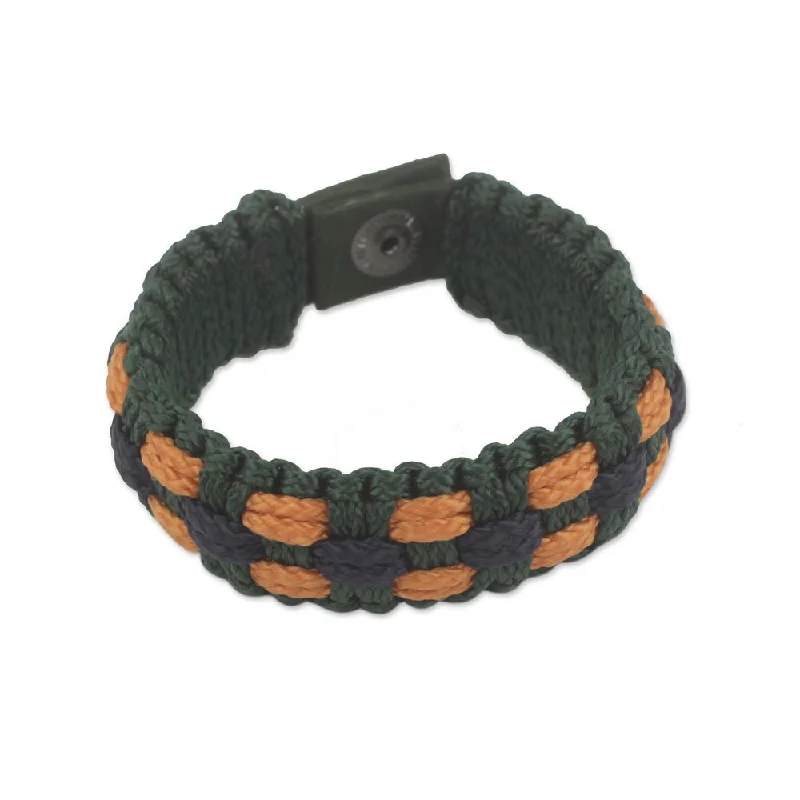 Elegant diamond bracelets  Handmade Men's Recycled Paper 'Golden Dot' Bracelet (Ghana)