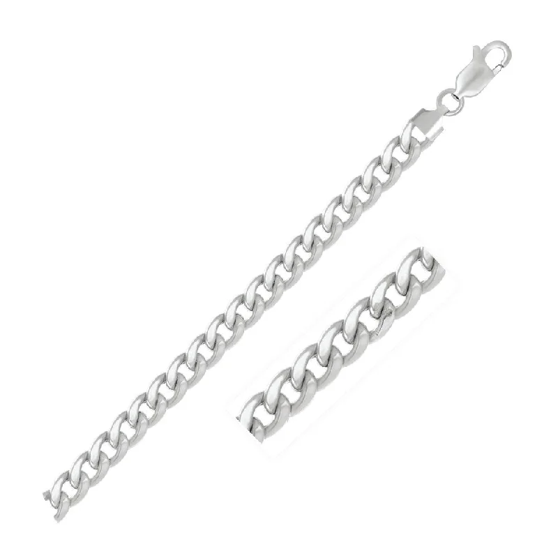 Assorted fashion bracelets pack  6.7mm 14k White Gold Light Miami Cuban Bracelet