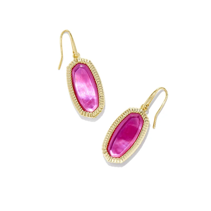 Earrings for formal eventsKendra Scott | Dani Gold Ridge Frame Drop Earrings in Azalea Illusion