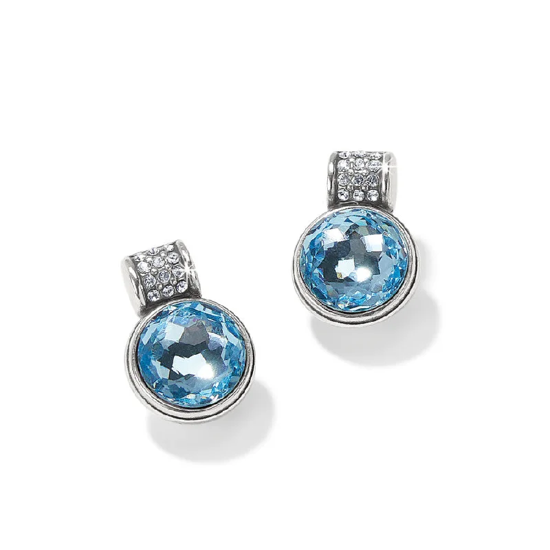 Classic diamond stud earringsBrighton | Meridian Aurora Petite Post Earrings in Aqua