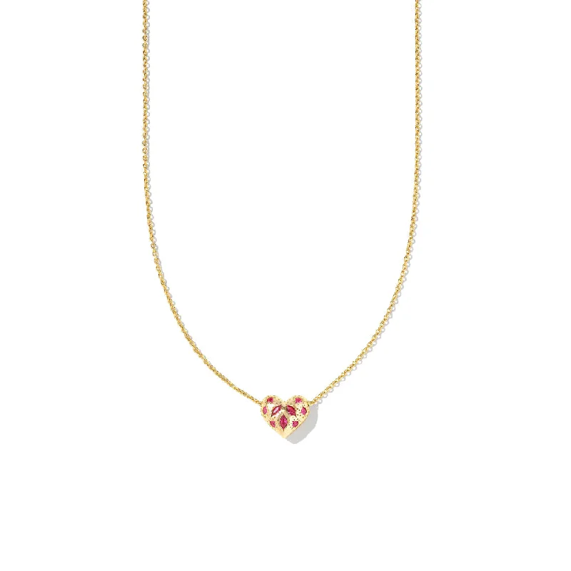 Asymmetrical necklaces  Kendra Scott Holland Heart Short Pendant Necklace