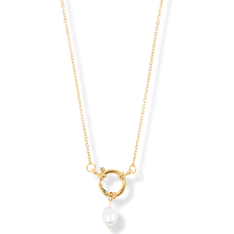 Minimalist chain necklaces  Dorit Pearl Necklace