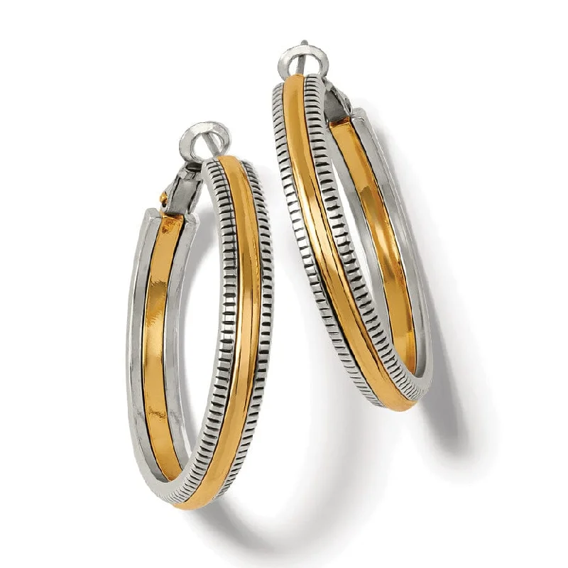 Adjustable earringsBrighton | Interlock Heirloom Two Tone Hoop Earrings