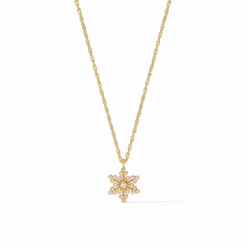 Trendy geometric necklaces  Julie Vos Noel Star Solitaire Necklace