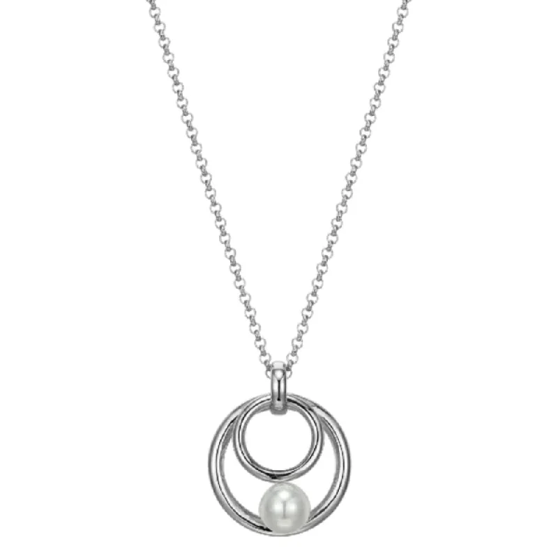 Modern minimalist necklaces  Elle "Simpatico" Pearl Drop Pendant Necklace