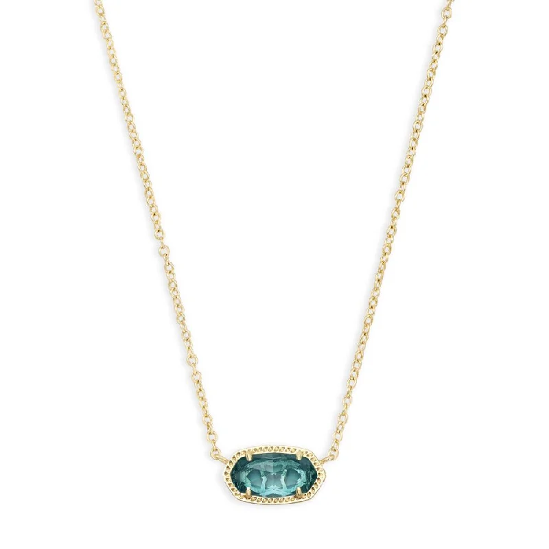 Mix and match chain necklaces  Kendra Scott Elisa Pendant Necklace in London Blue