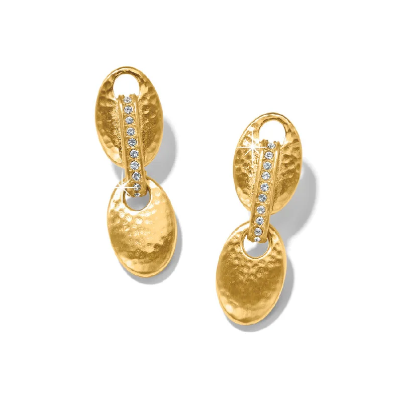 Three-pair earrings for everyday wearBrighton | Meridian Gold Tone Orbit Post Drop Earrings