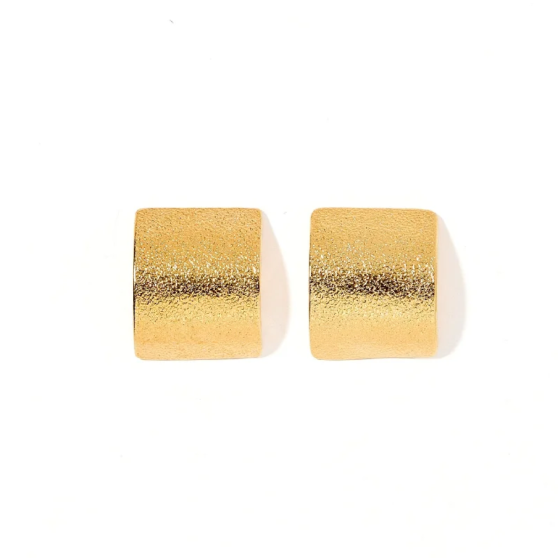 Unique handmade earringsLinny Co | Lucia Textured Gold Tone Stud Earring