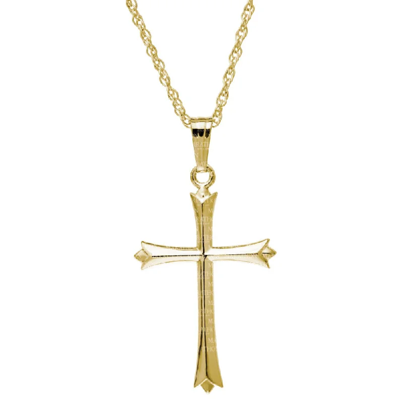 Shell necklaces for beachwear  14k Gold Cross Pendant Necklace