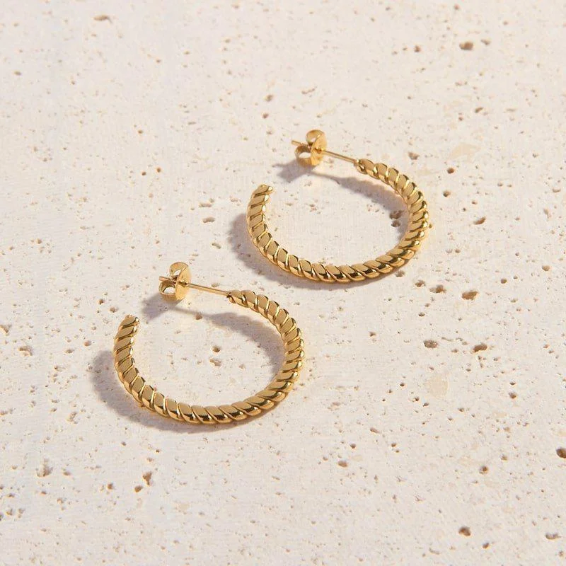 White gold earringsVincenza Hoops