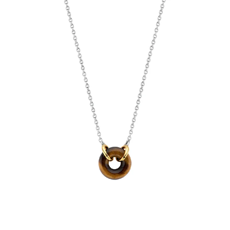 Vintage-inspired necklaces  Ti Sento Tiger Eye Pendant Necklace