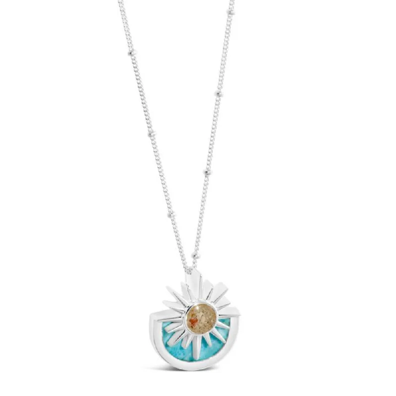 Lightweight necklaces  Dune Jewelry Sterling Silver Sun Splash Larimar Necklace