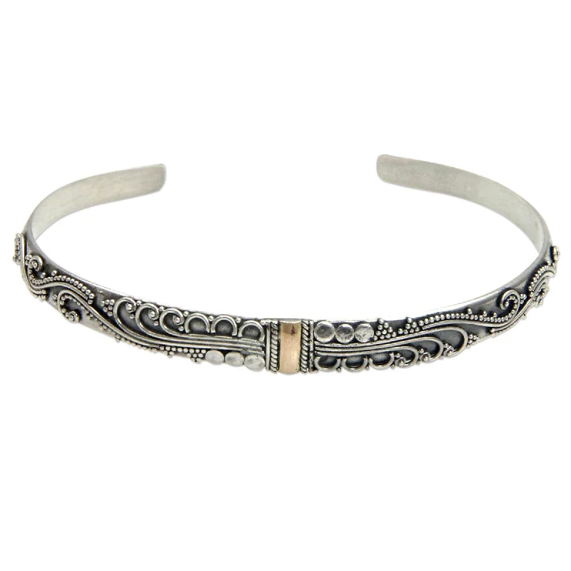 Rose gold bracelets for women  Handmade Sterling Silver 'Nature's Muse' Bracelet (Indonesia)