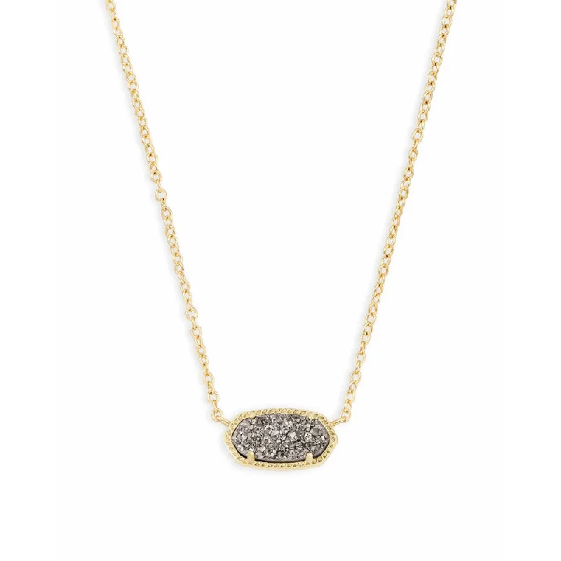 Long chain necklaces  Kendra Scott Elisa Pendant Necklace in Platinum Drusy