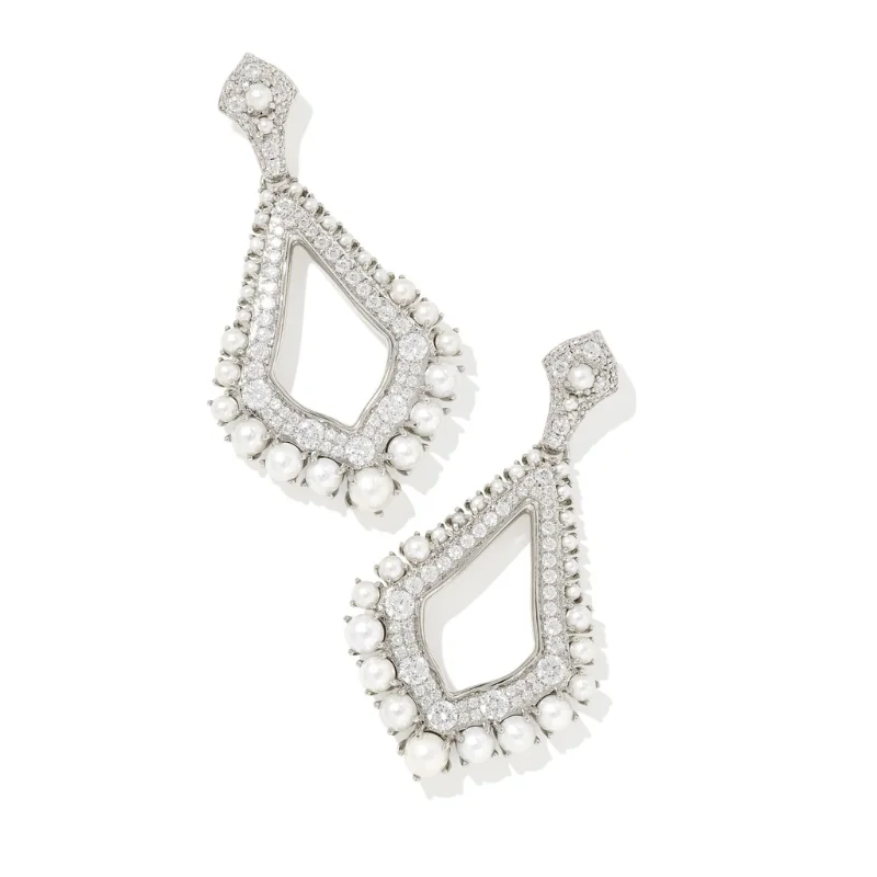 Crystal earringsKendra Scott | Krista Statement Earrings in White Mix