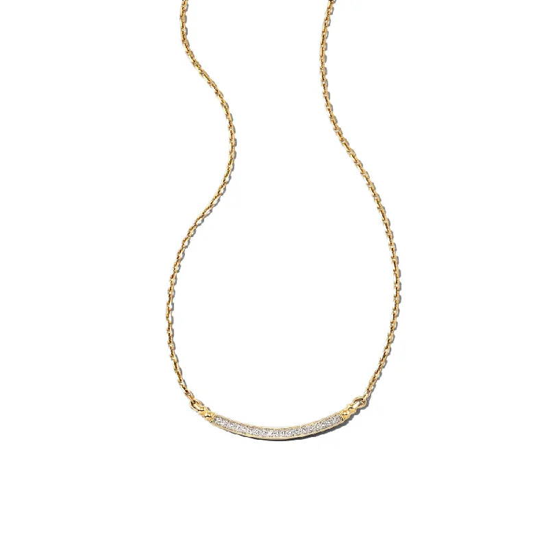 Simple pearl strand necklaces  Kendra Scott Ott 14k Gold Pendant Necklace in White Diamond