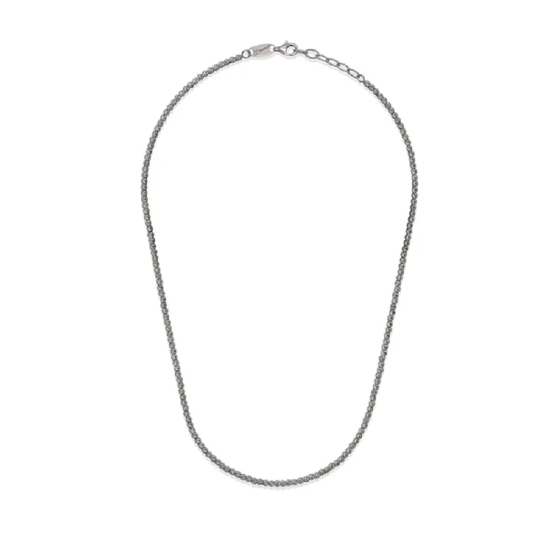 Hexagon pendant necklaces  Desmos Sterling Silver "Slash" Diamond-Cut Necklace