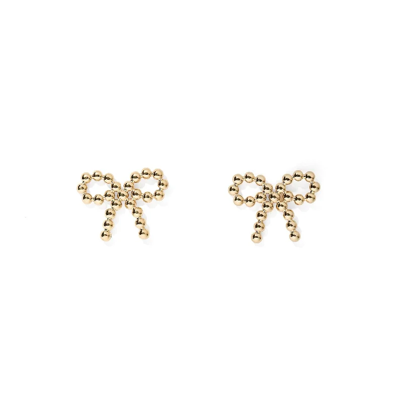 Platinum earringsLinny Co | Indie Gold Tone Bow Stud Earrings