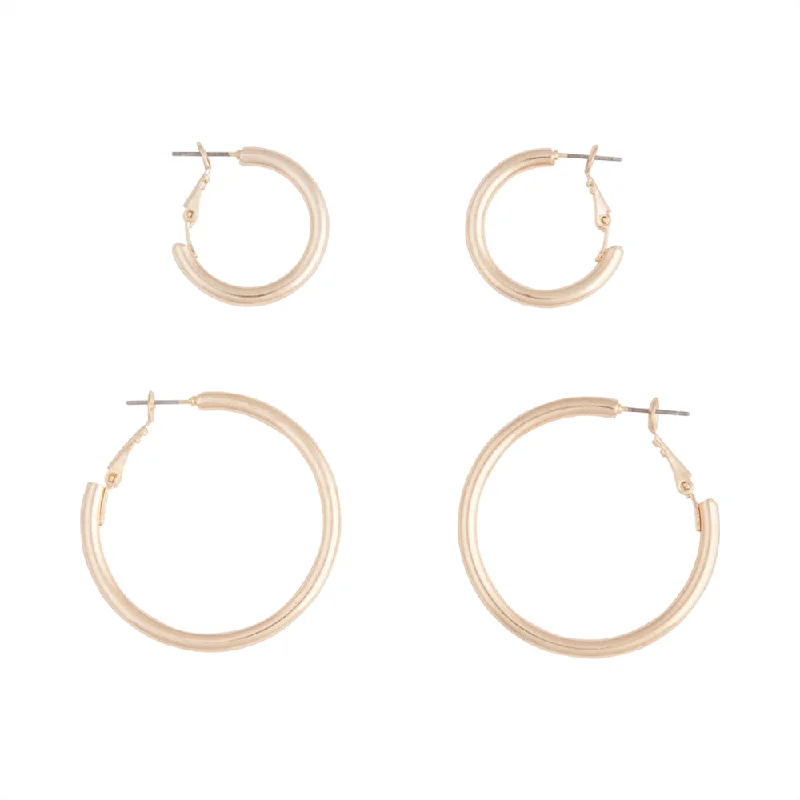 Zodiac sign earringsGold Chunky Hoop Pack