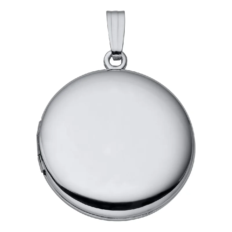 Unique handmade necklacesSterling Silver Round Polished Locket Necklace 20"