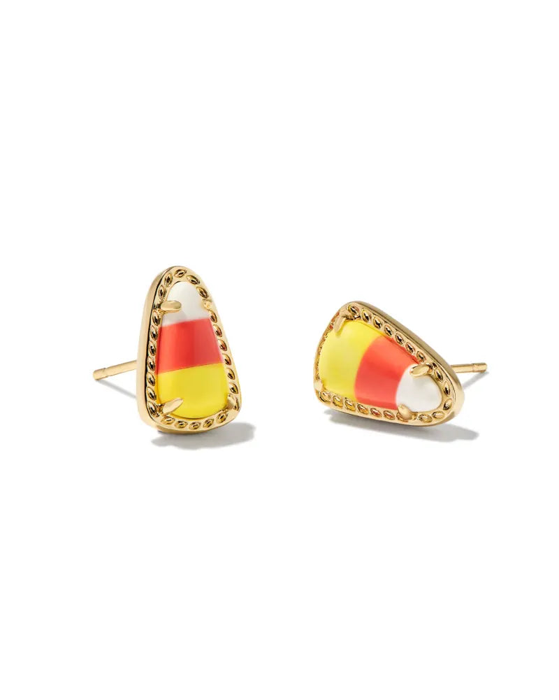 Big statement earringsKendra Scott | Candy Corn Gold Stud Earrings in Candy Corn Magnesite