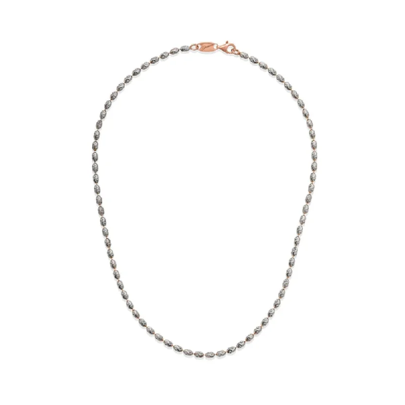 Summer beach necklaces  Desmos Two-Tone "Rice" Diamond-Cut Necklace