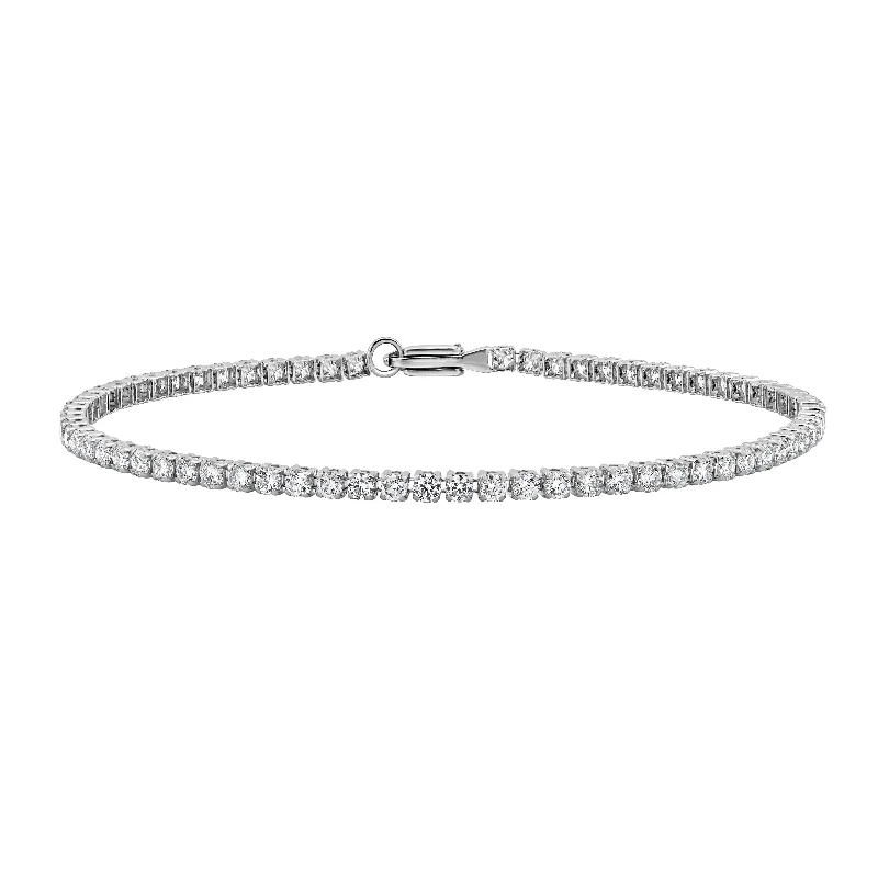 Bracelets for prom night  Auriya 14K Gold Lab Grown Round Diamond Tennis Bracelet 1.00 to 4.00ct. tw. (E-F VS)