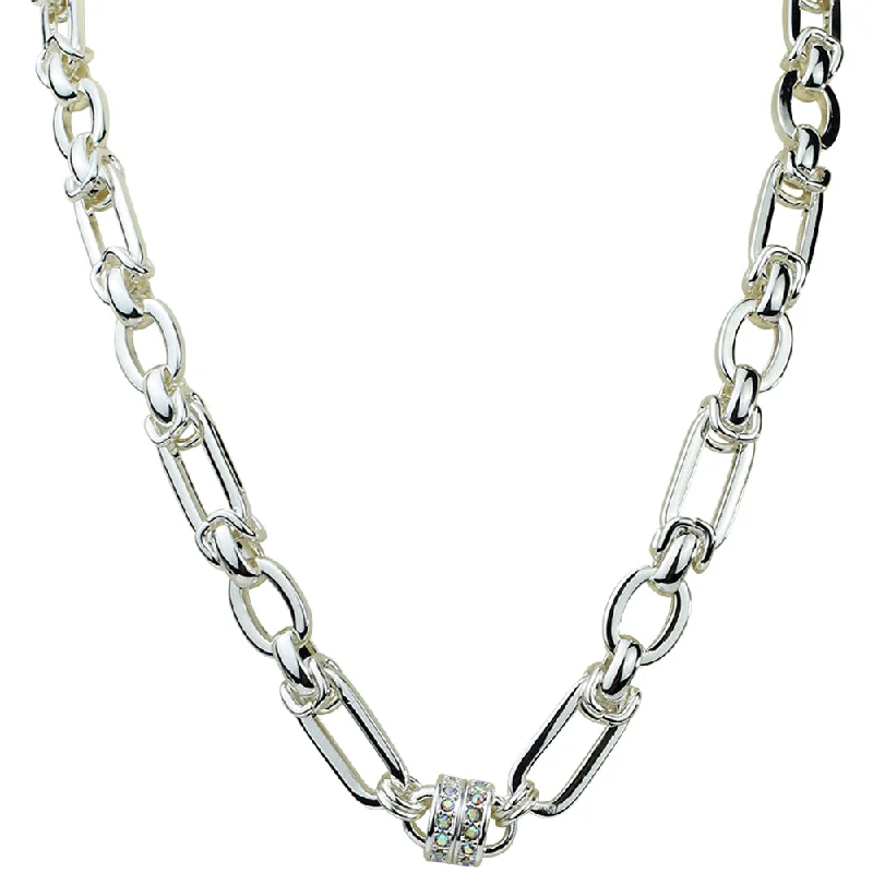 Platinum necklaces for women  Lux Link Magnetic Interchangeable Necklace (Sterling Silvertone)