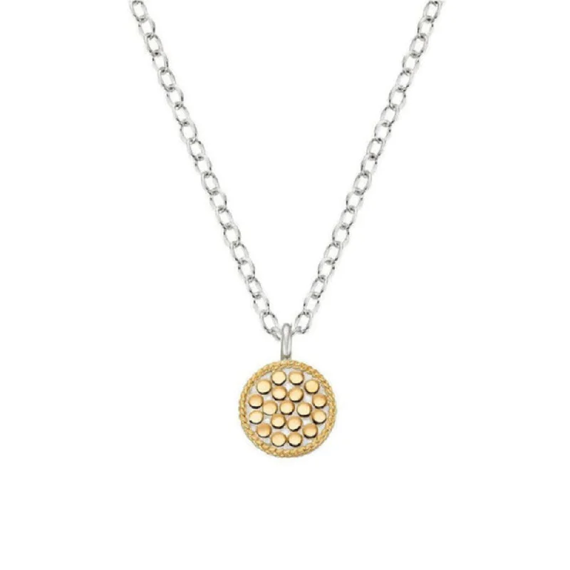 Rose gold necklaces for women  Classic Mini Circle Reversible Necklace