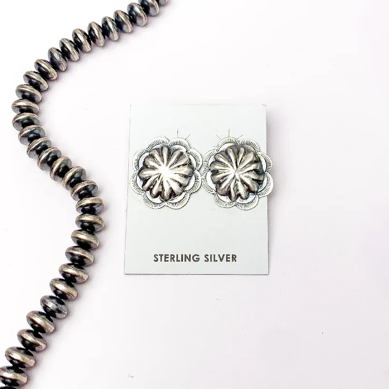 Earring sets for multiple piercingsNavajo | Navajo Handmade Sterling Silver Concho Stud Earrings